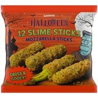 Iceland Halloween 12 (Approx.) Slime Sticks Mozzarella Sticks 180g