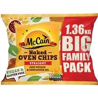 McCain Naked Oven Chips Straight Cut 1.36kg