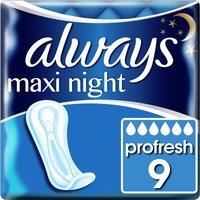 Always Maxi Profresh Night Sanitary Towels 9