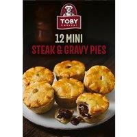 Toby Carvery 12 Mini Steak & Gravy Pies 456g
