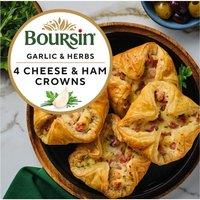 Boursin Garlic & Herbs 4 Cheese & Ham Crowns 320g