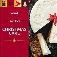 Iceland Top Iced Christmas Cake 907g