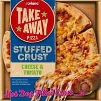 Iceland Takeaway Cheese & Tomato Hot Dog Stuffed Crust Pizza 531g