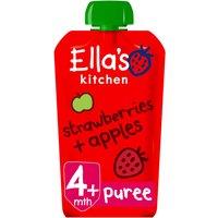 Ella's Kitchen Organic Strawberries and Apples Baby Pouch 4+ Months 120g
