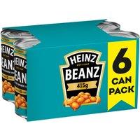 Heinz Tinned Baked Beans in a Rich Tomato Sauce 6 x 415g