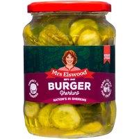 Mrs Elswood Burger Gherkins 670g