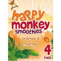 Happy Monkey Orange & Mango Smoothies 4 x 180ml