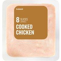 Iceland 8 Slices (approx) Cooked Chicken 80g