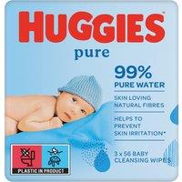 Huggies Pure Plastic Free Baby wipes - 3 packs of 48 wipes
