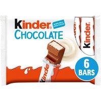 Kinder Medium Chocolate Bars 6 x 21g (126g)