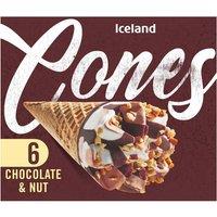 Iceland 6 Chocolate & Nut Cones 372g