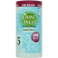 John West No Drain Tuna Steak with a Little Spring Water 5 x 110g