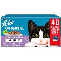 FELIX Original Mixed Selection in Jelly Wet Cat Food 40x85g