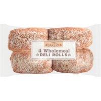 The Daily Bakery 4 Wholemeal Rolls