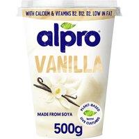 Alpro Vanilla Dairy Free Soya Yoghurt Alternative 500g