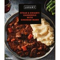 Iceland Luxury Steak and Chianti Casserole with Cheddar Mash 450g