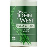 John West Tuna Chunks in Spring Water 4 x 145g