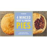 Iceland 4 Minced Beef and Onion Pies 568g