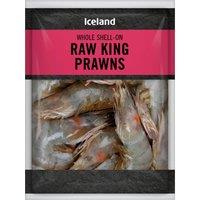 Iceland Whole Raw King Prawns 225g