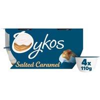Oykos Salted Caramel Luxury Greek Style Yoghurt Dessert 4x110g