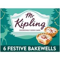 Mr Kipling Festive Bakewells Christmas Tarts 6 Pack