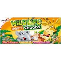 Wildlife Choobs Kids Strawberry, Raspberry & Apricot Yoghurt Tubes 6 x 37g