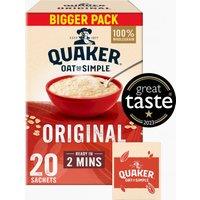 Quaker Oat So Simple Original Big Pack Porridge Sachets 20 x 27g