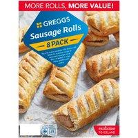 Greggs 8 Sausage Rolls 854g