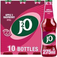 J2O Apple & Raspberry Bottles 10 x 275ml