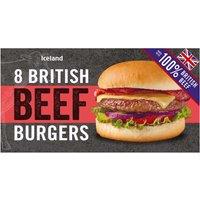 Iceland 8 Beef Burgers 454g