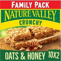 Nature Valley Crunchy Oats & Honey Cereal Bars Family Pack 10 x 42g (420g)