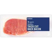 Iceland 6 Rashers (Approx.) Unsmoked Thick Cut Back Bacon 300g