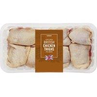 Iceland Class A Fresh British Chicken Thighs with Skin On 1kg
