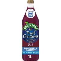 Robinsons Fruit Creations Rich Blackberry & Blueberry 1L