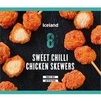 Iceland 8 Sweet Chilli Chicken Skewers 160g