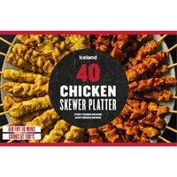 Iceland 40 (APPROX.) Chicken Skewer Platter 560g