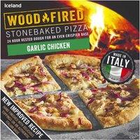 Iceland Garlic Chicken Stonebaked Pizza 338g