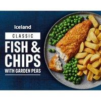 Iceland Fish & Chips with Garden Peas 400g