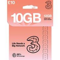 Three &pound;10 10GB Sim Card