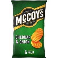 McCoy's Cheddar & Onion Multipack Crisps 6 Pack