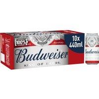 Budweiser Beer Cans 10 X 440ml