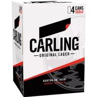Carling Original Lager Beer 4 x 568ml Can