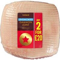 Iceland Luxury Unsmoked Gammon Joint 2kg