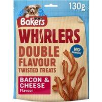 BAKERS Whirlers Bacon and Cheese Dog Treats 130g XMAS