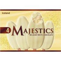 Iceland 4 Belgian White Chocolate Majestics 480ml