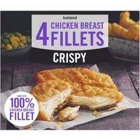 Iceland 4 Crispy Chicken Breast Fillets 380g