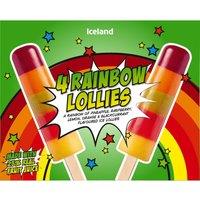Iceland 4 Rainbow Lollies 260g (4 x 65g)