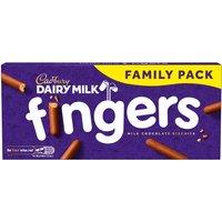 Cadbury Dairy Milk Fingers Milk Chocolate Covered Biscuits 189g