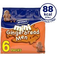 McVitie's Mini Gingerbread Men Multipack Biscuits 6 x 19g, 114g