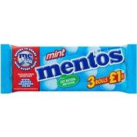Mentos Mint Flavour Chewy Dragees 3 x 38g
